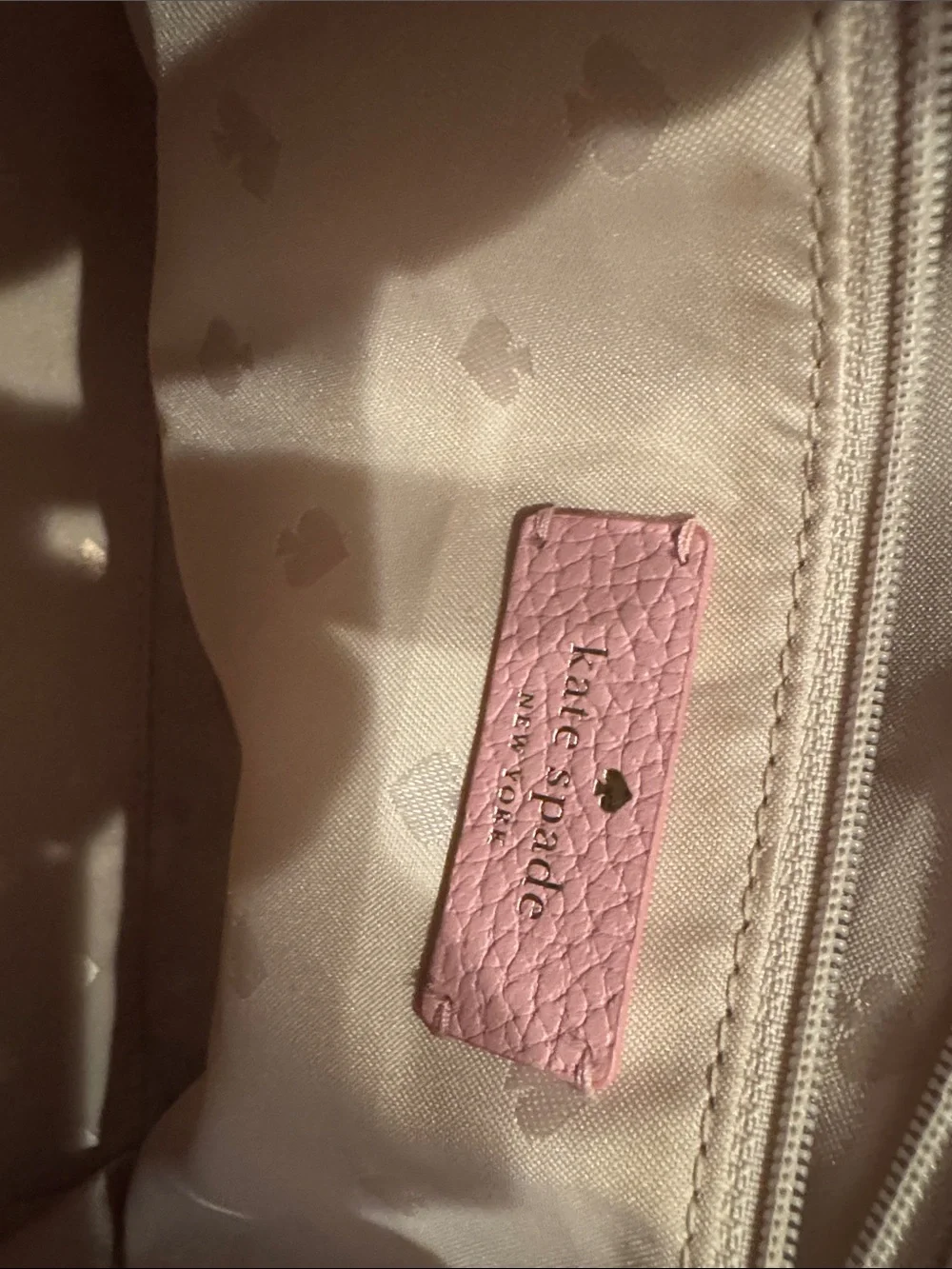 kate spade Pink Tweed Satchel with Tassel